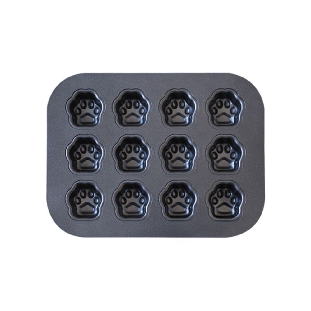 12 Cavity Paw Shape Cake Mold