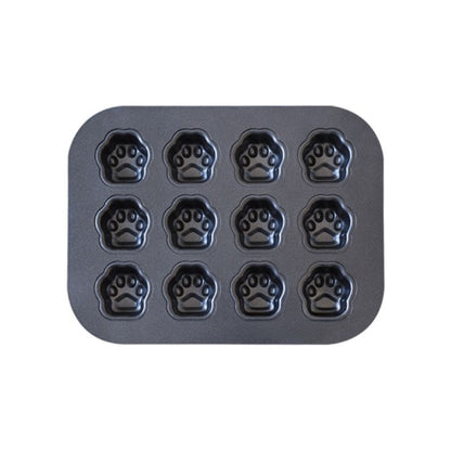 12 Cavity Paw Shape Cake Mold