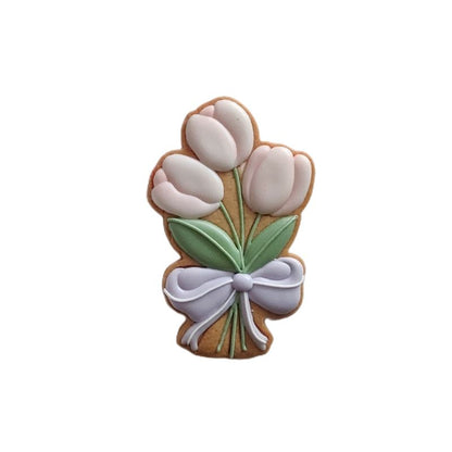 1 Piece Spring Bouquet Cookie Stamps