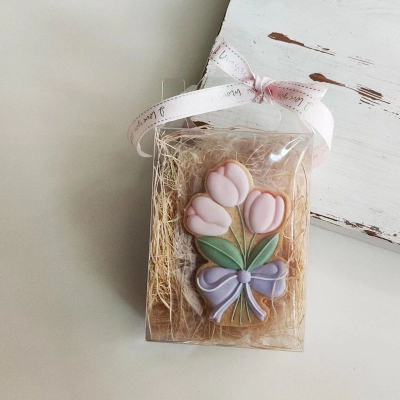 1 Piece Spring Bouquet Cookie Stamps