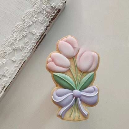 1 Piece Spring Bouquet Cookie Stamps