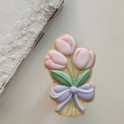 1 Piece Spring Tulip Frosting Cookie Mold