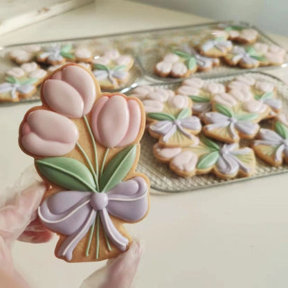 1 Piece Spring Tulip Frosting Cookie Mold