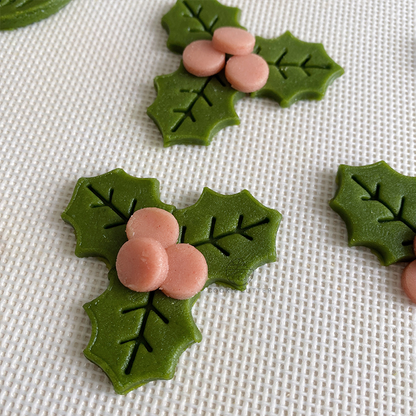 1 Set Holly Leaf Biscuit Mold