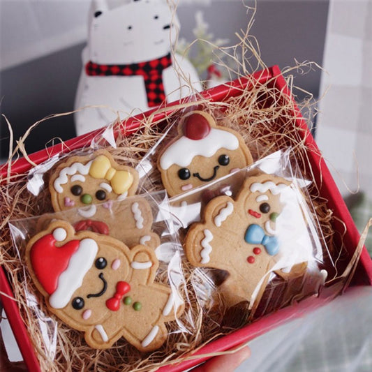 2 Pieces Christmas Gingerbread Shape Cookie Mold