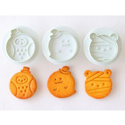 3 Piece Cartoon Cat Shaped Mold