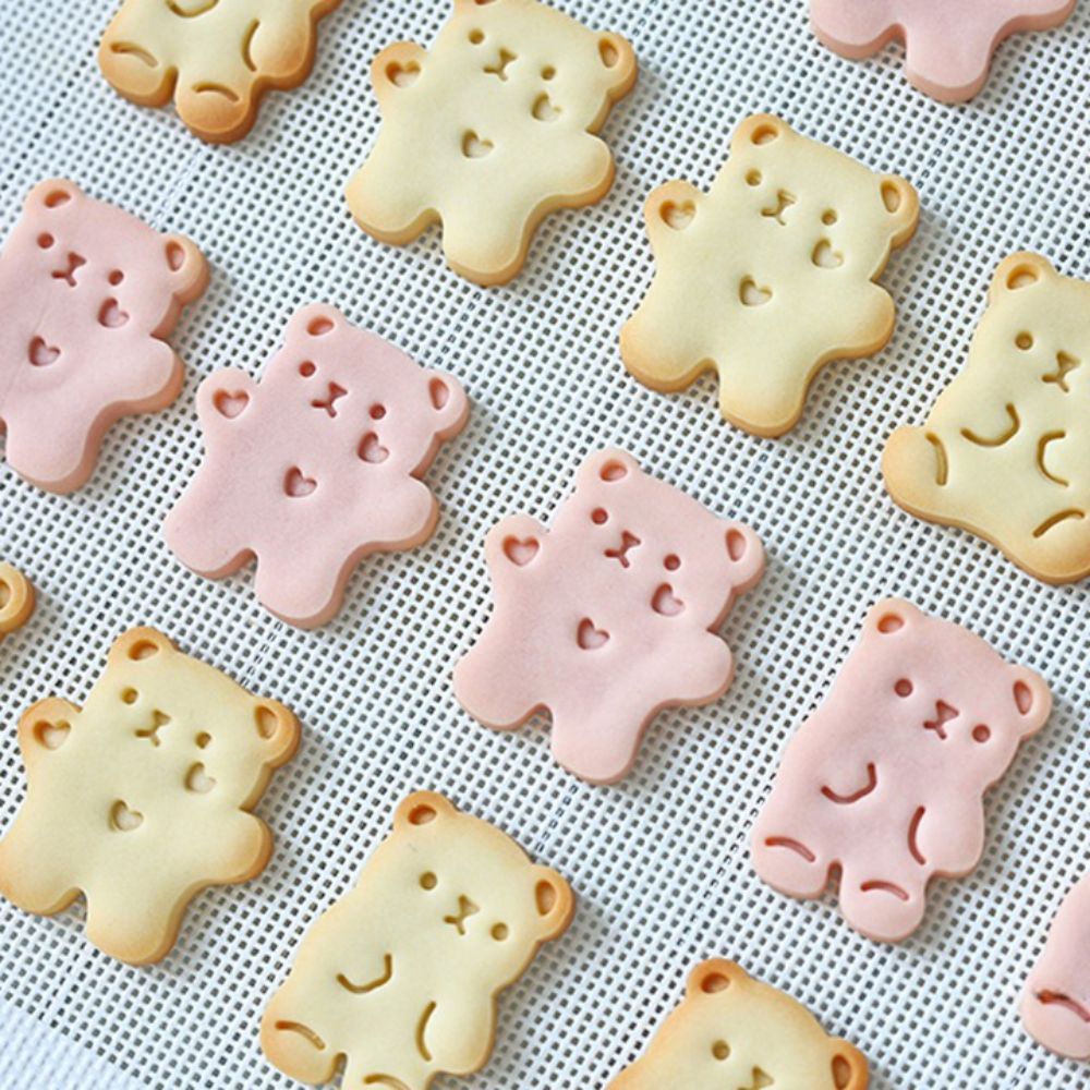 3 Pieces Cartoon Bear Pattern Mold