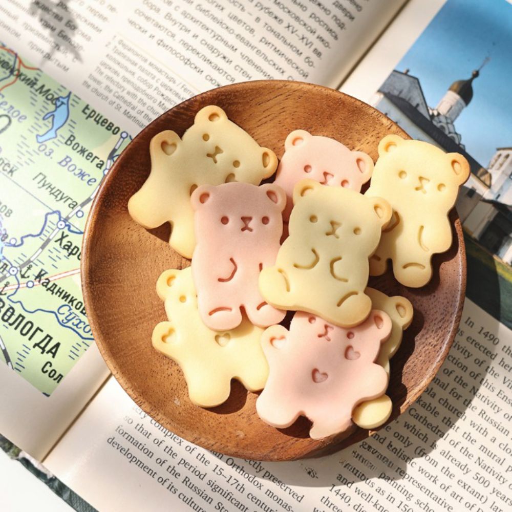 3 Pieces Cartoon Bear Pattern Mold