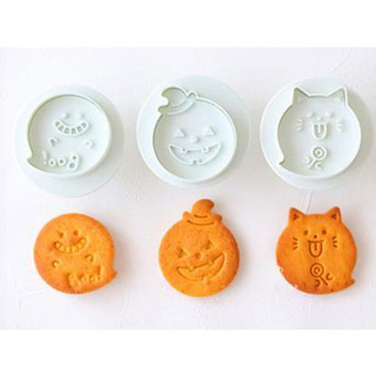 3 Pieces Halloween Pumpkin Mold