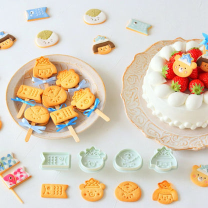 4 Pieces Children's Day Biscuit Mold