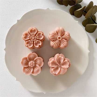 4 Pieces Mooncake Mold