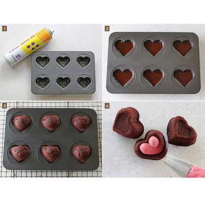 6 Cavity Cup Cake Baking Mould