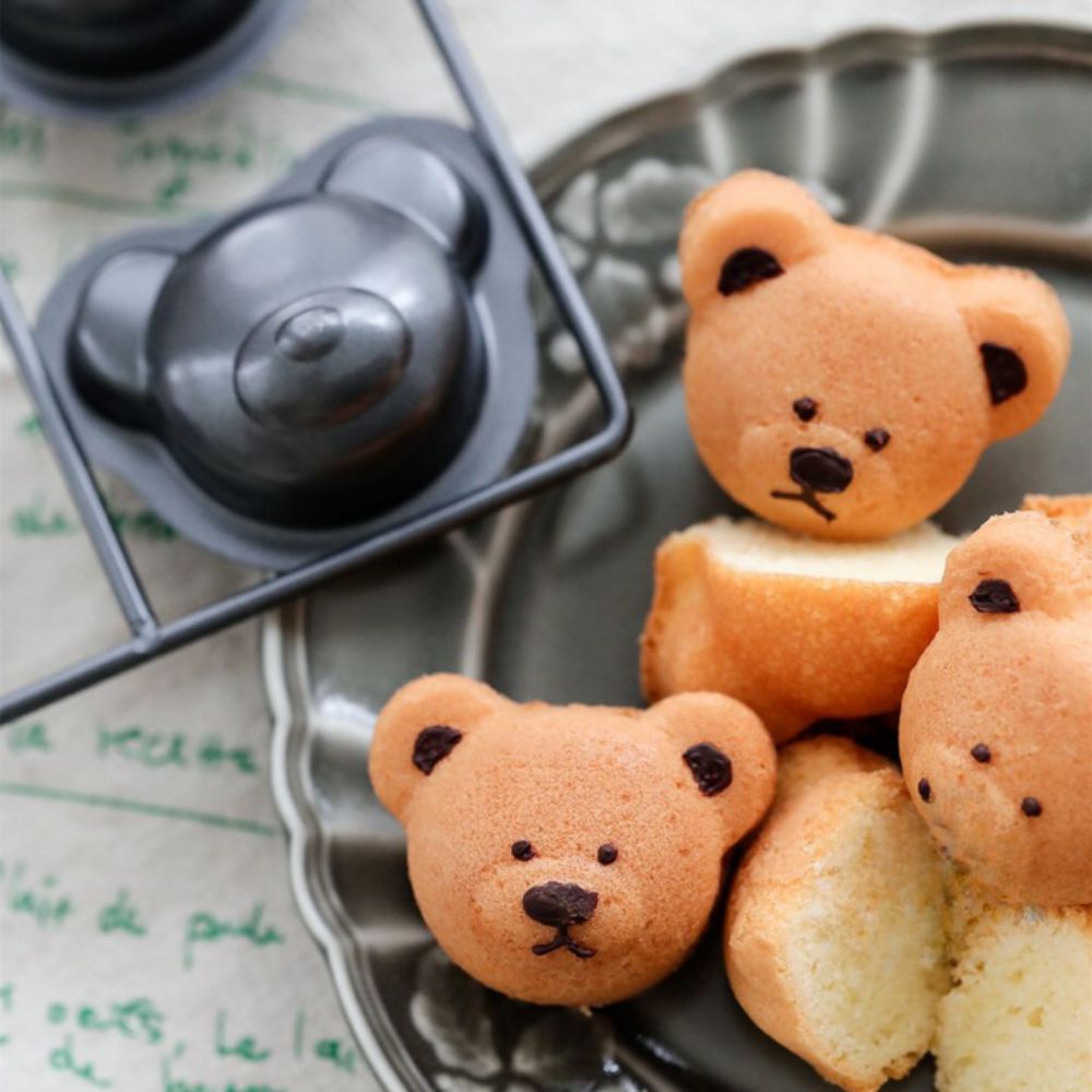 8 Cavity Bear Shape Baking Tools