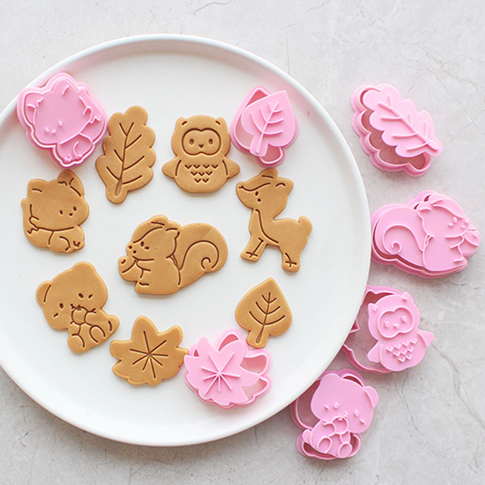 8 Pieces Animal Shape Cookie Mold