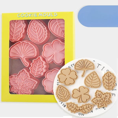 8 Pieces Leaf Cookie Mold