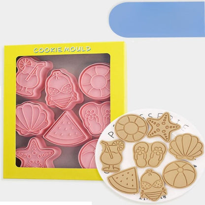 8 Pieces Leaf Cookie Mold