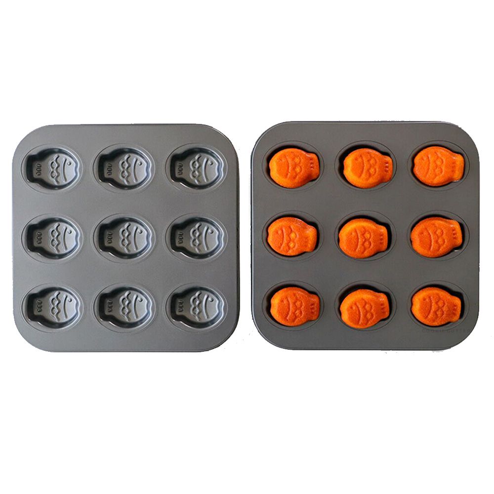 9 Cavity Fish Shape Bakeware