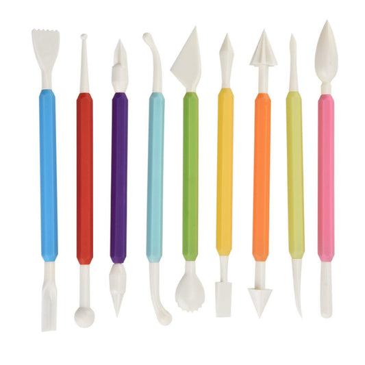 9 Pieces Fondant Cake Decorating Tools