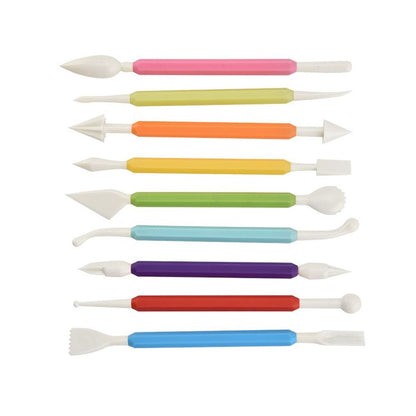 9 Pieces Fondant Cake Decorating Tools