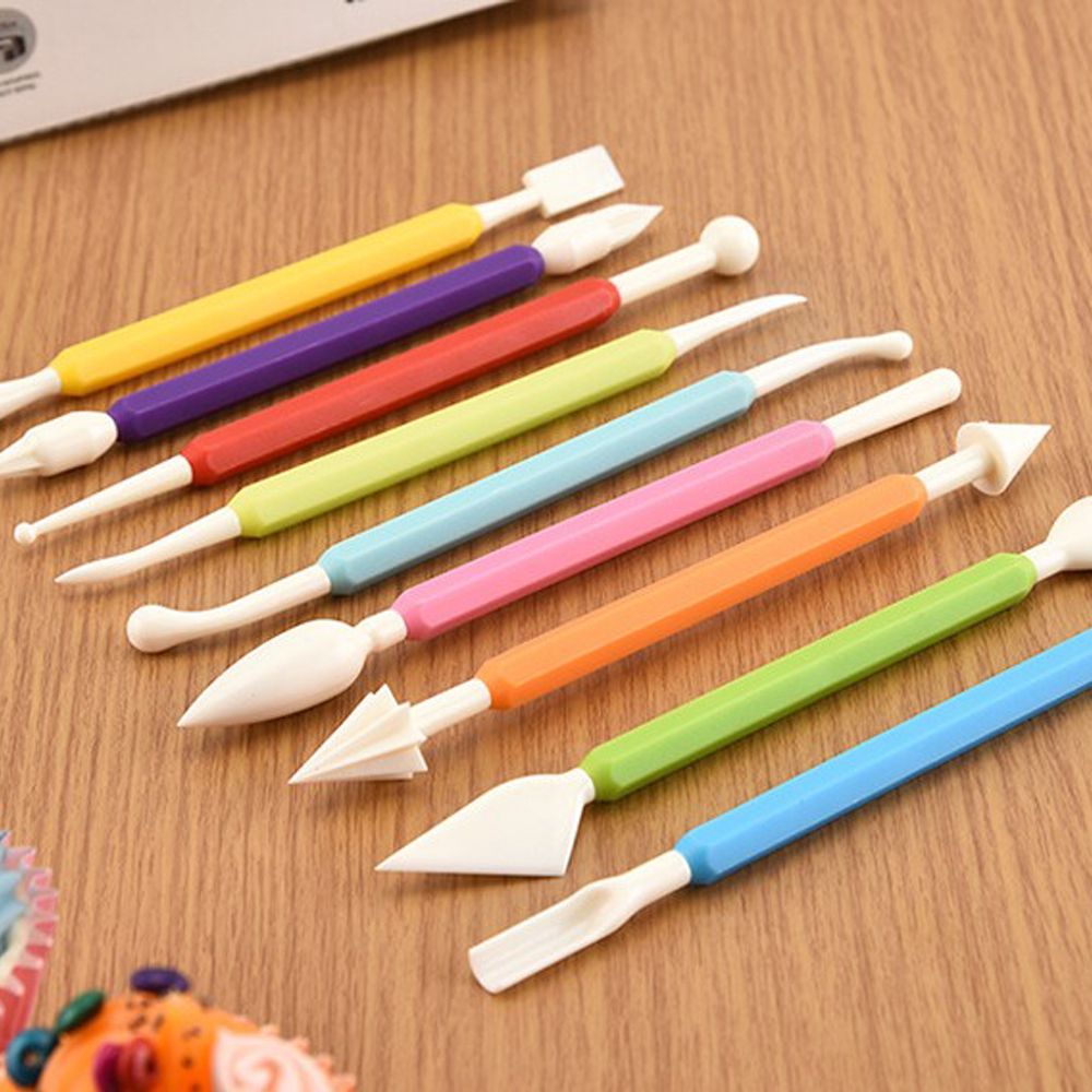 9 Pieces Fondant Cake Decorating Tools