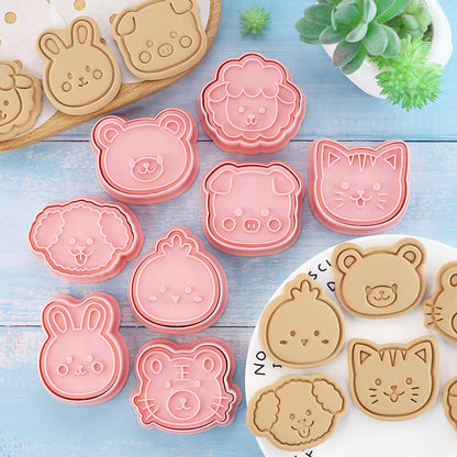 Animal Biscuit Cookie Shaper Set