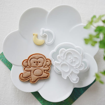 Banana And Animal Shape Biscuit Mold