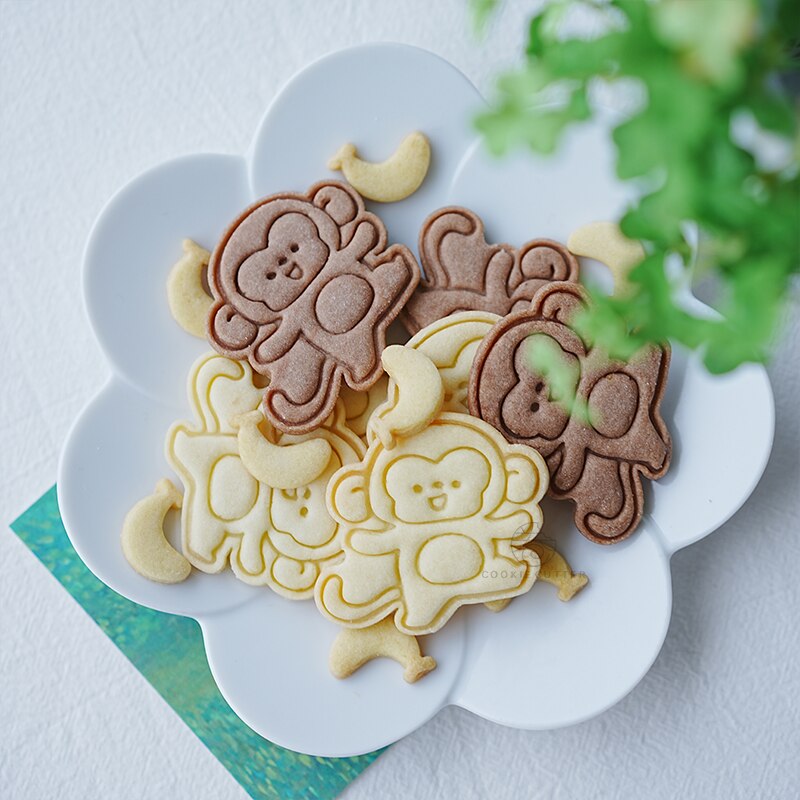 Banana And Animal Shape Biscuit Mold