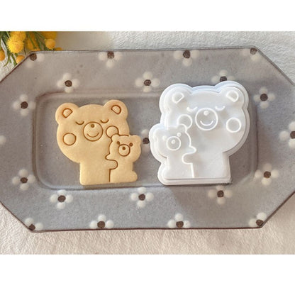 Bear Cookie Shaper Stamp Mold