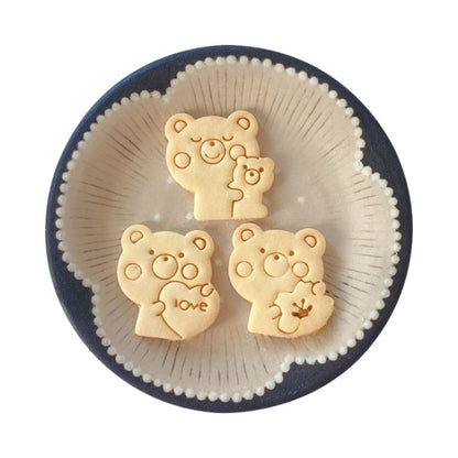 Bear Cookie Shaper Stamp Mold