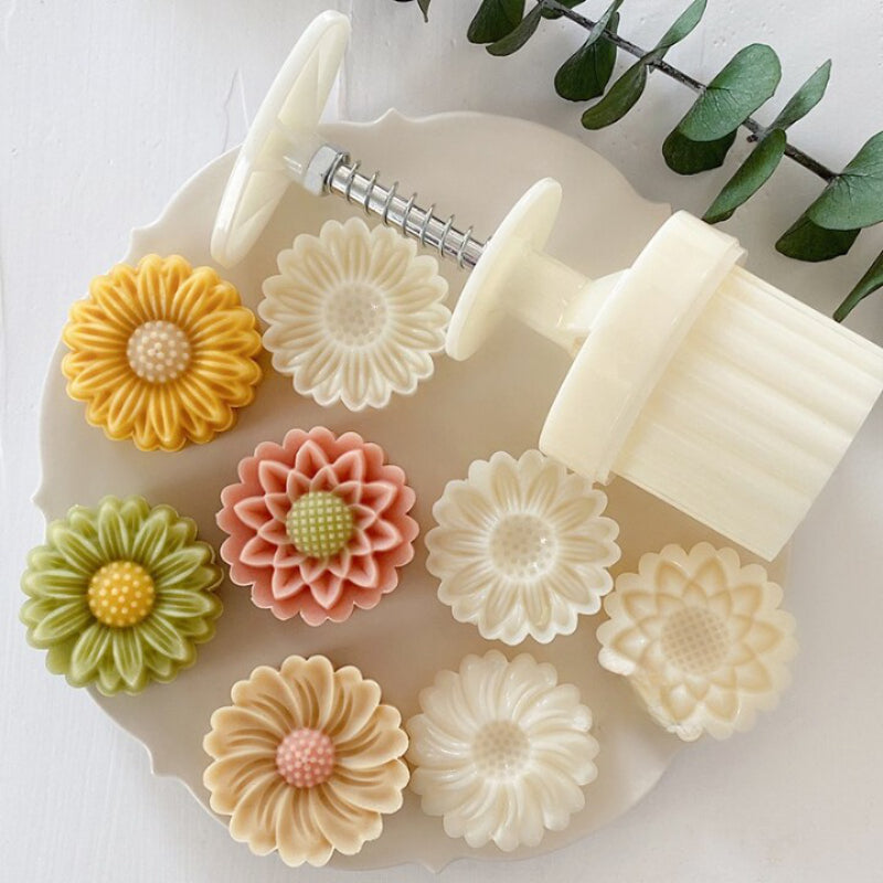 Blossoming Traditions Artful Mooncake Molds