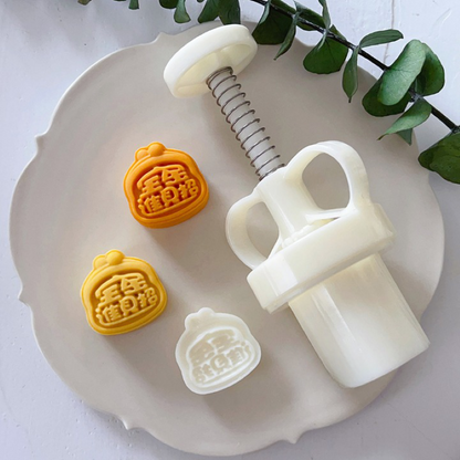 Cantaloupe Pattern Mooncake Mold