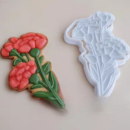 Carnation Bouquet Shape Cookie Cutter