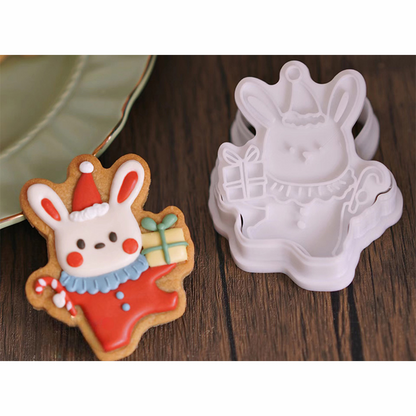 Cartoon Christmas Cookie Shaper