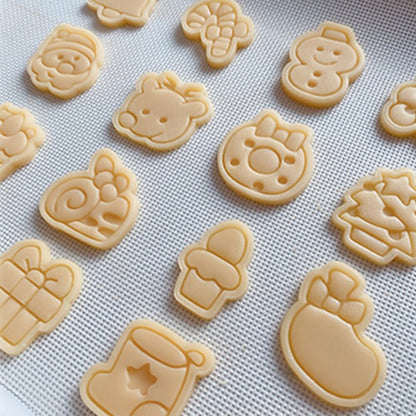 Christmas Cartoon Cookies Mold Stamp