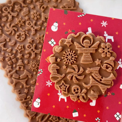 Christmas Embossing Rolling Pins With Patterns