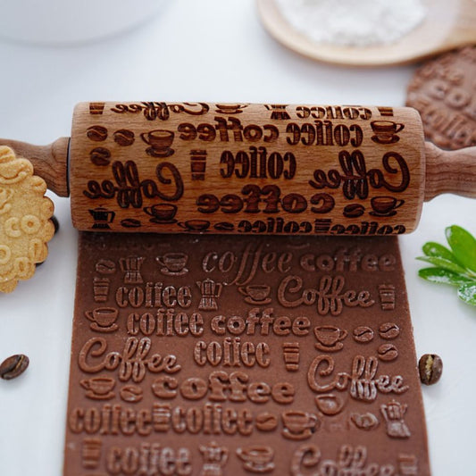 Coffee Beans Pattern Rolling Pins