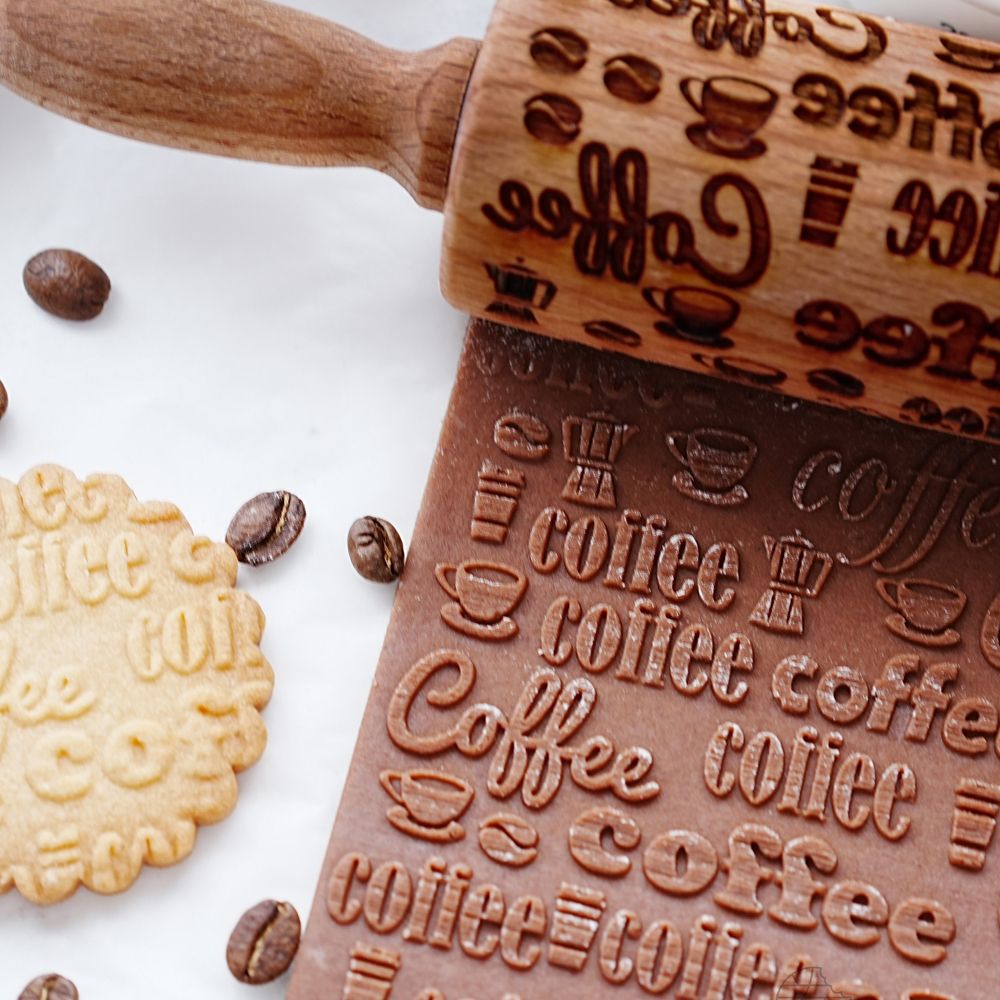 Coffee Beans Pattern Rolling Pins