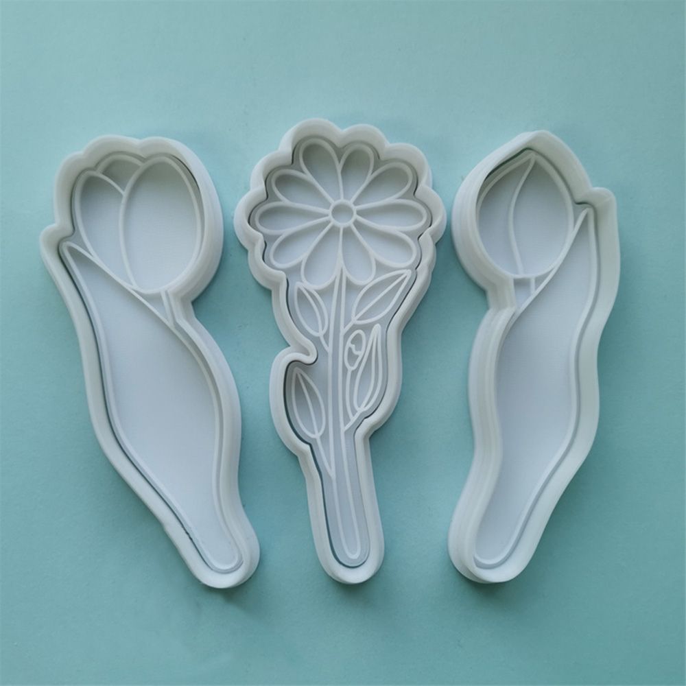 Cookie Cutter Bouquet Flower Shape Stamp