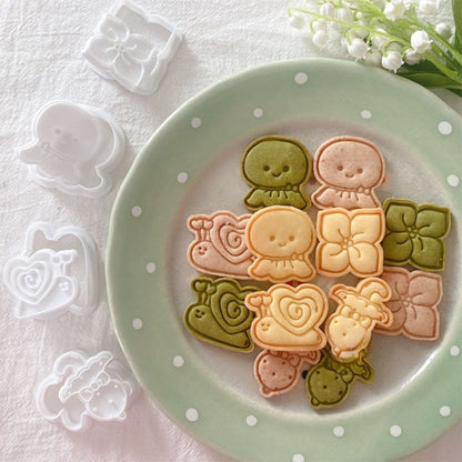 Flower Umbrella Pattern Biscuit Mold