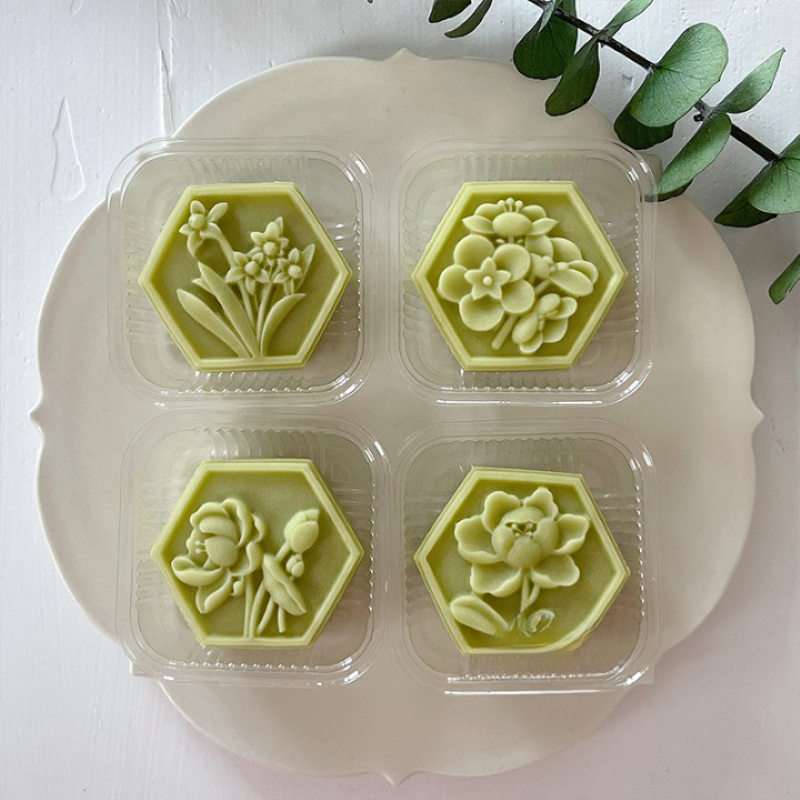 Hexagon Flower Mooncake Mold