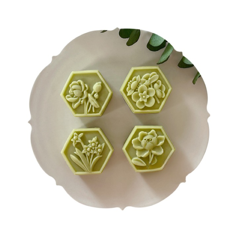 Hexagon Flower Mooncake Mold