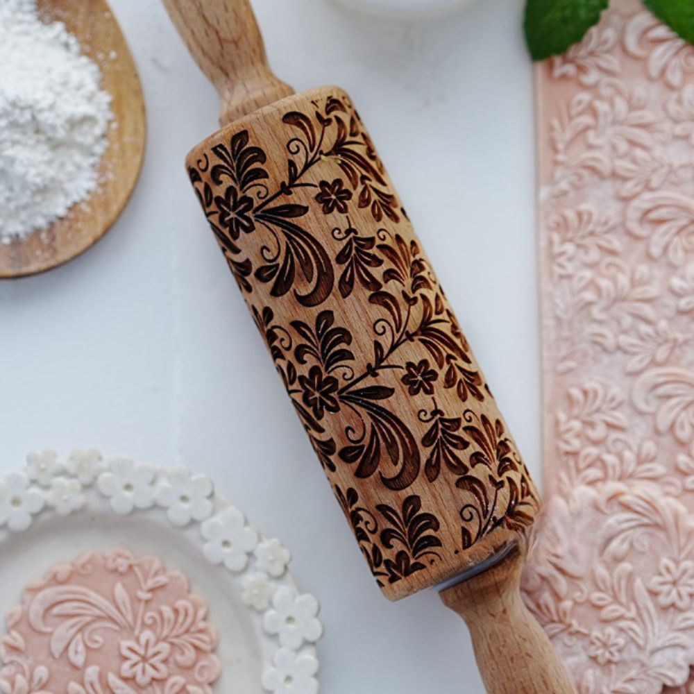 Jasmine Pattern Rolling Pin