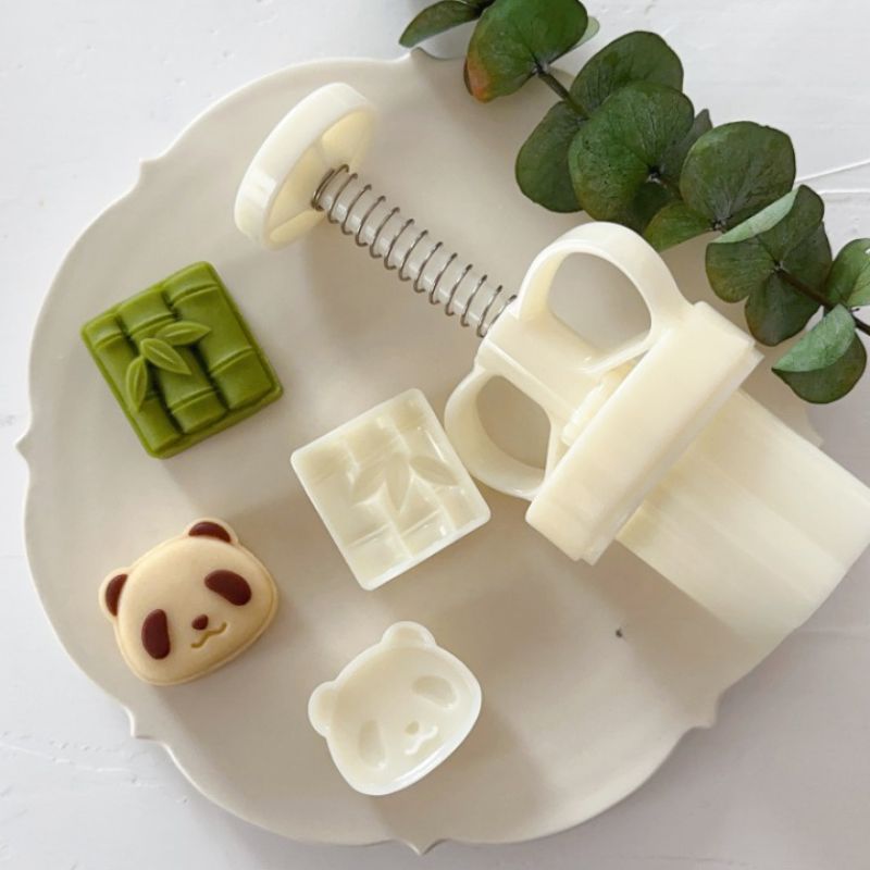 Mini Panda Bamboo Mooncake Mold