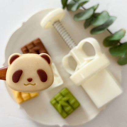 Mini Panda Bamboo Mooncake Mold