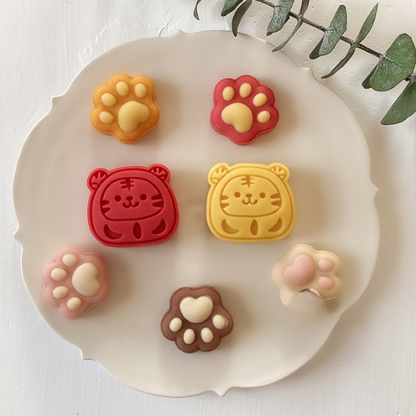 New Year Cartoon Tiger Mooncake Mold