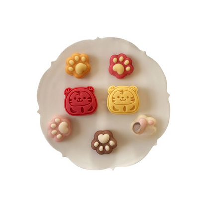 New Year Cartoon Tiger Mooncake Mold