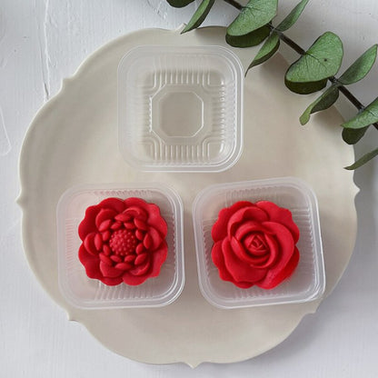 Rose 3D Flower Shape Mooncake Mold