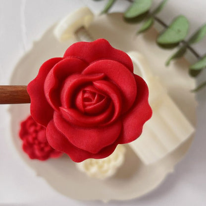 Rose 3D Flower Shape Mooncake Mold