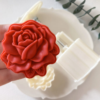 Rose Flower Shaped Pastry Mooncake Mold