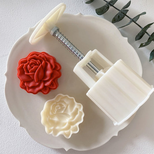 Rose Flower Shaped Pastry Mooncake Mold